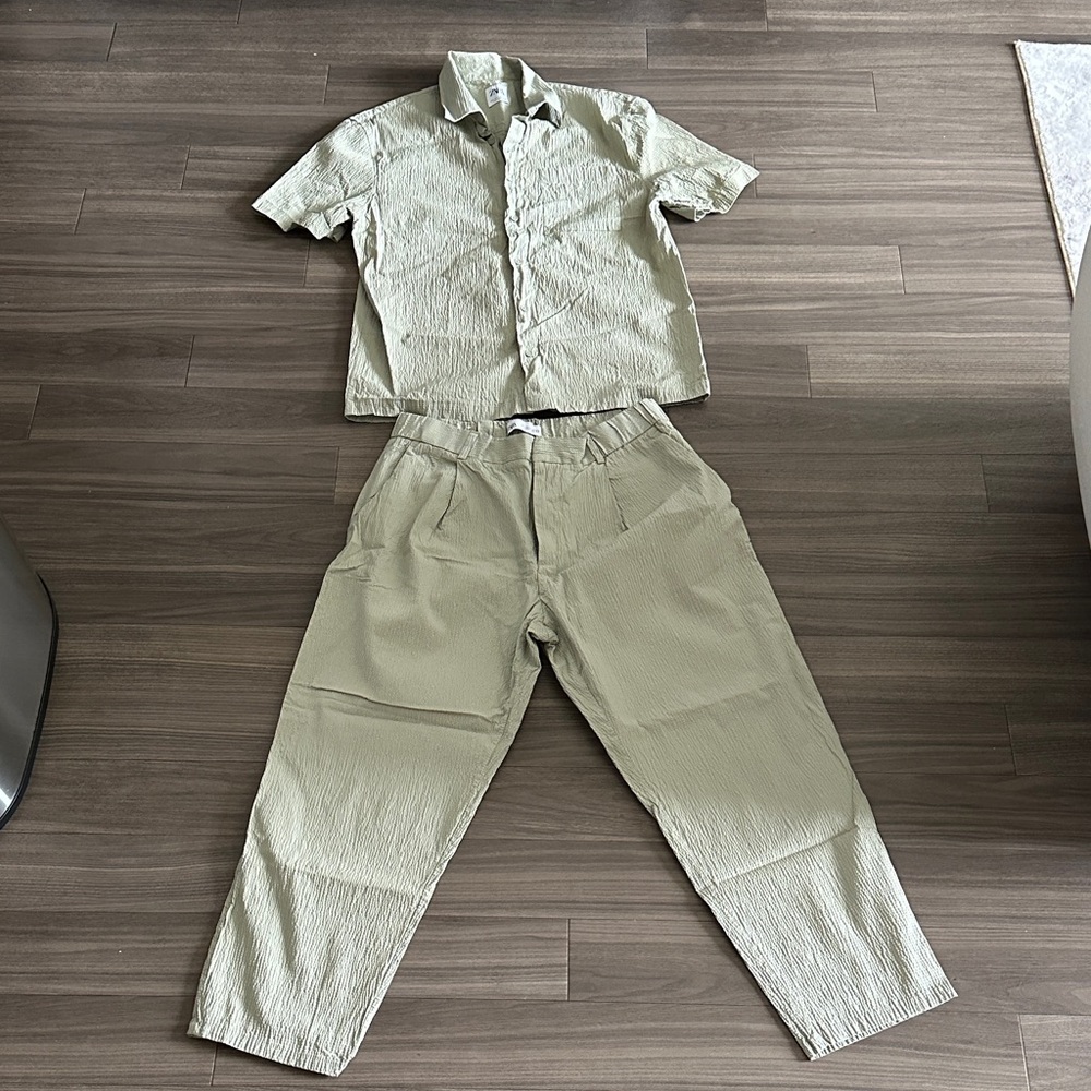 Stylish Green Pants & Mens Jumpsuit Set